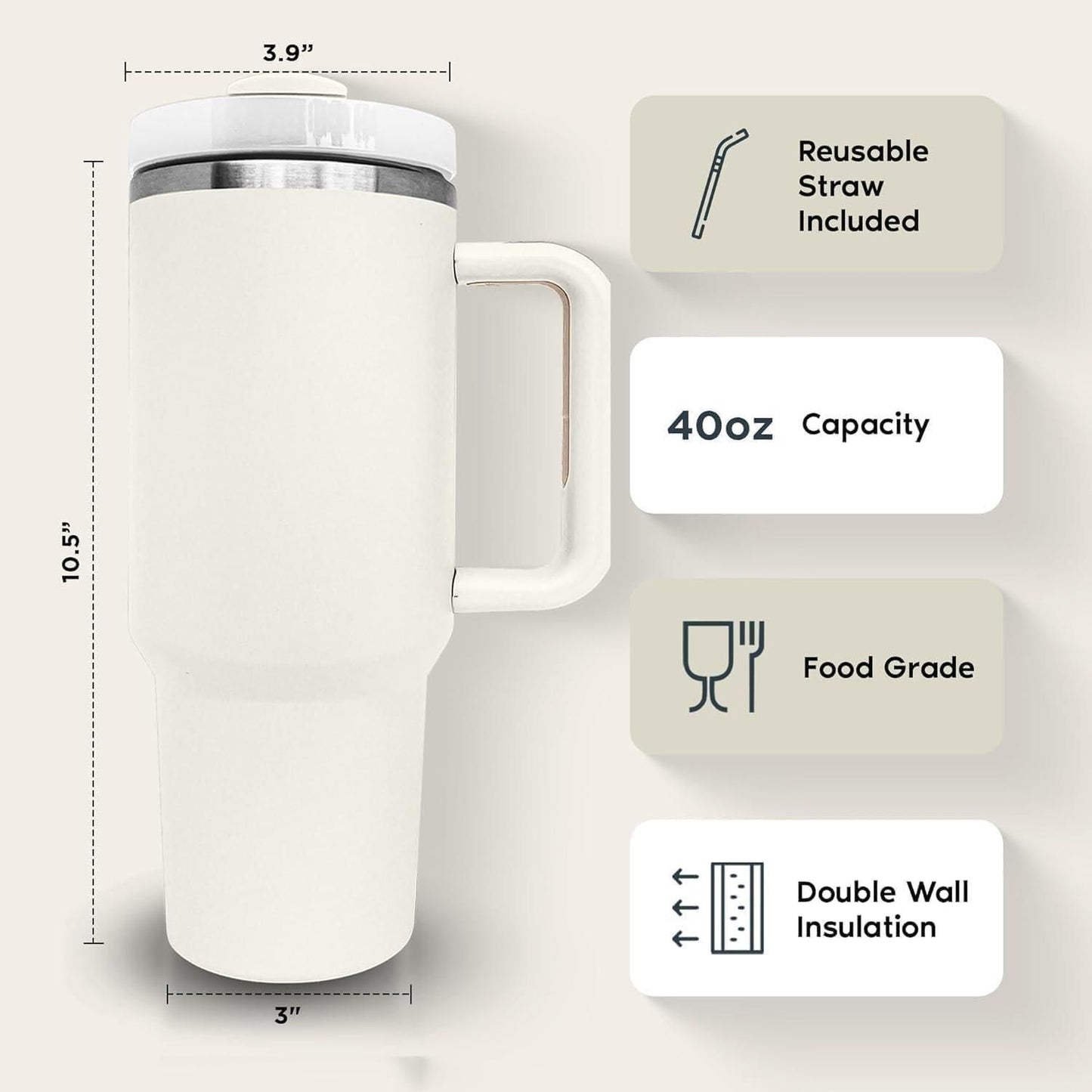 Stainless Steel Cup Vacuum Insulated Tumbler for Water |🔥50% OFF SALE🔥