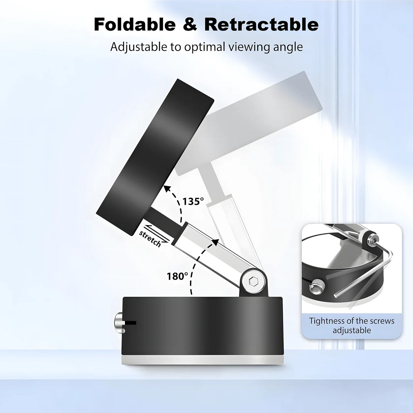 Vacuum Magnetic Suction Phone Holder – 360° Rotatable, Super Strong Grip
