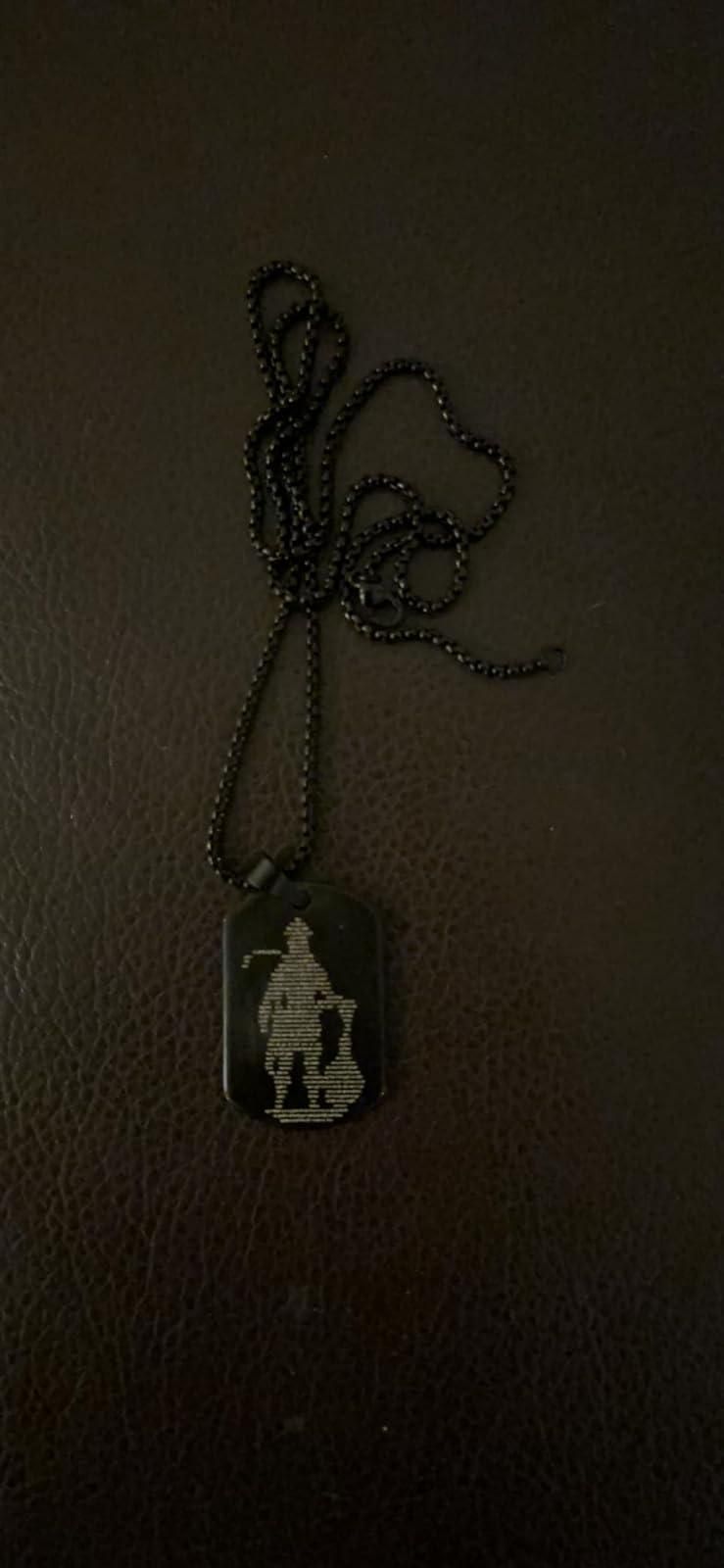 Hanuman Portrait Chalisa Pendant With Chain