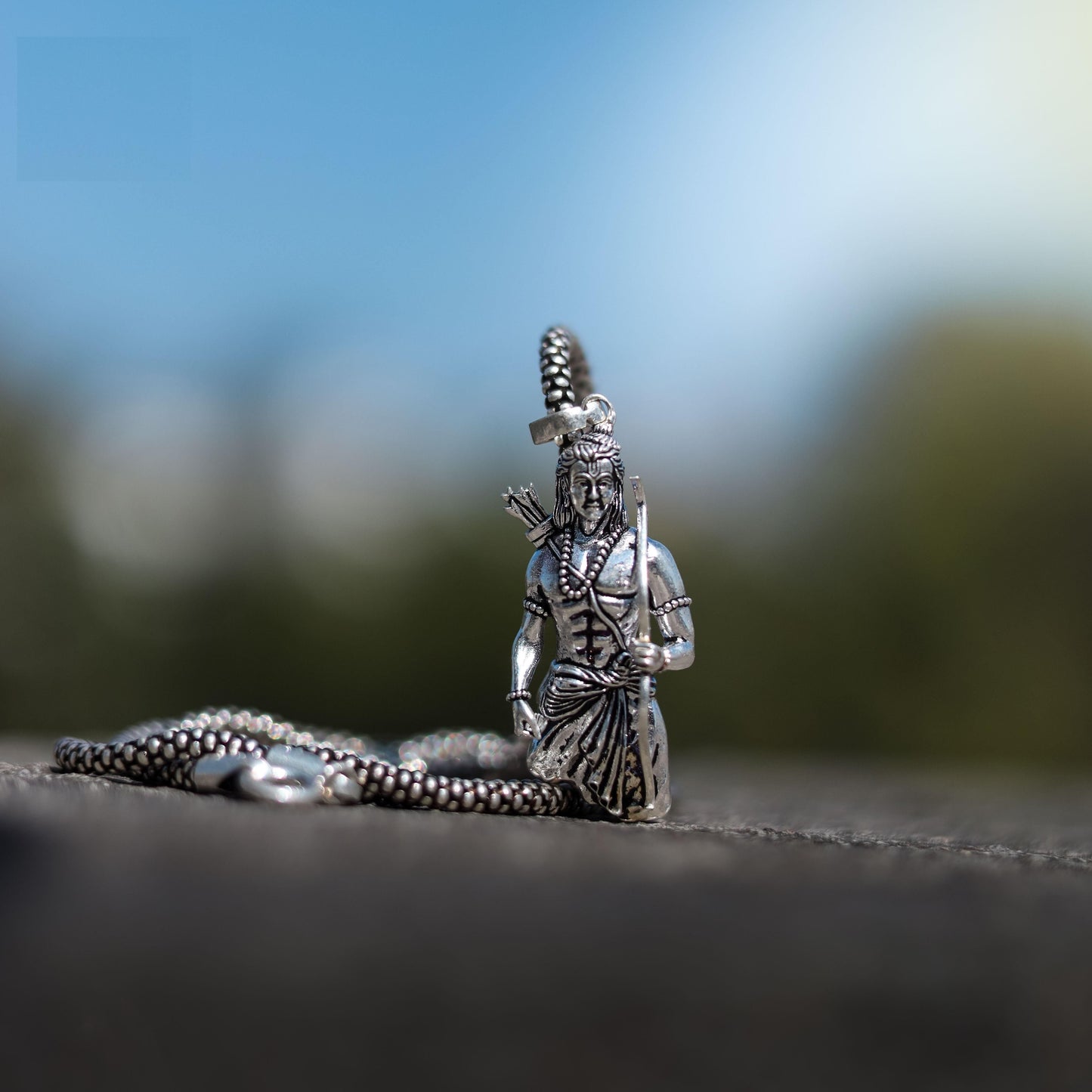 Lord Ram Pendant With Chain | Symbol of Faith & Strength