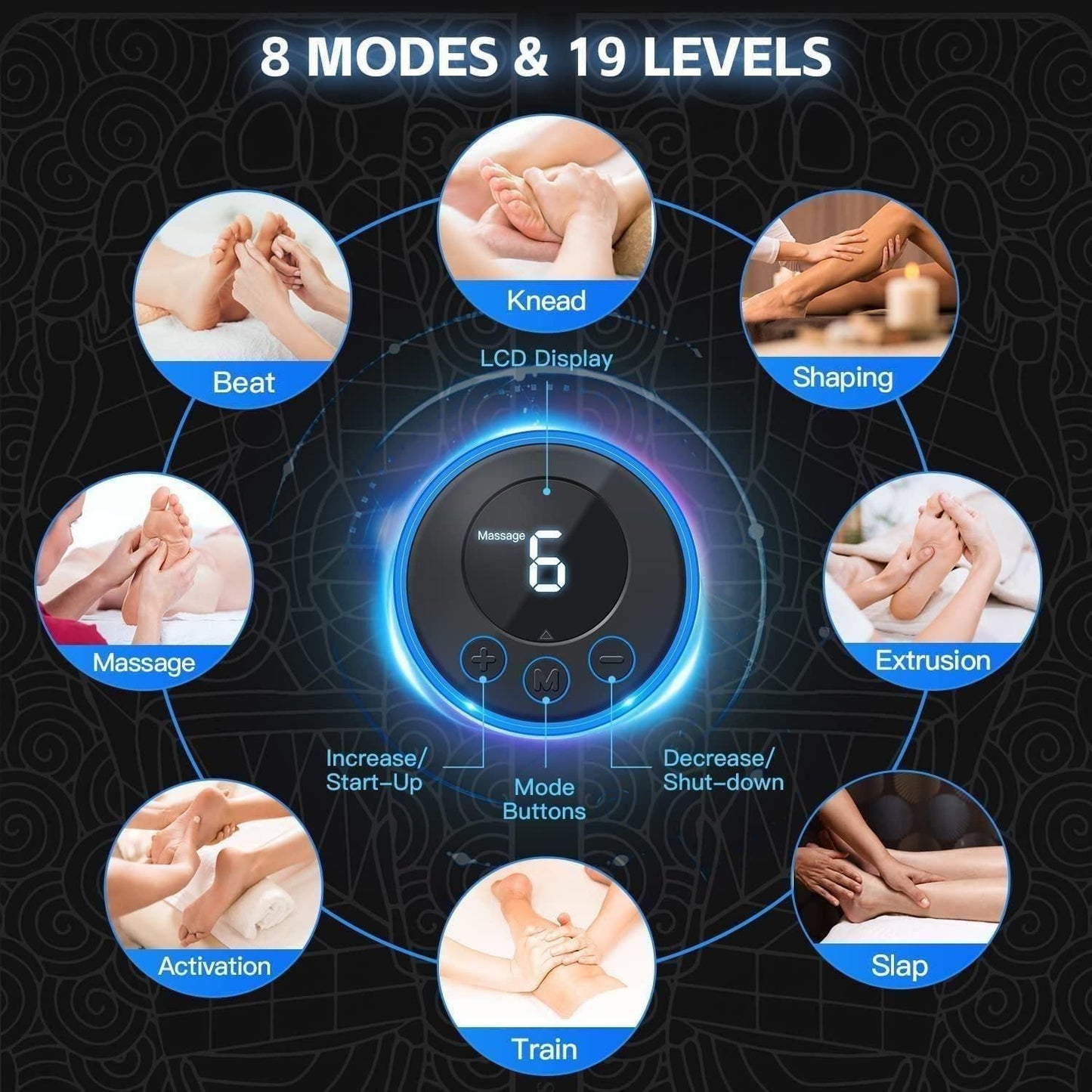 Vibrating Bubble Electric Ems Foot Massager Pad |đ„50% OFF SALEđ„