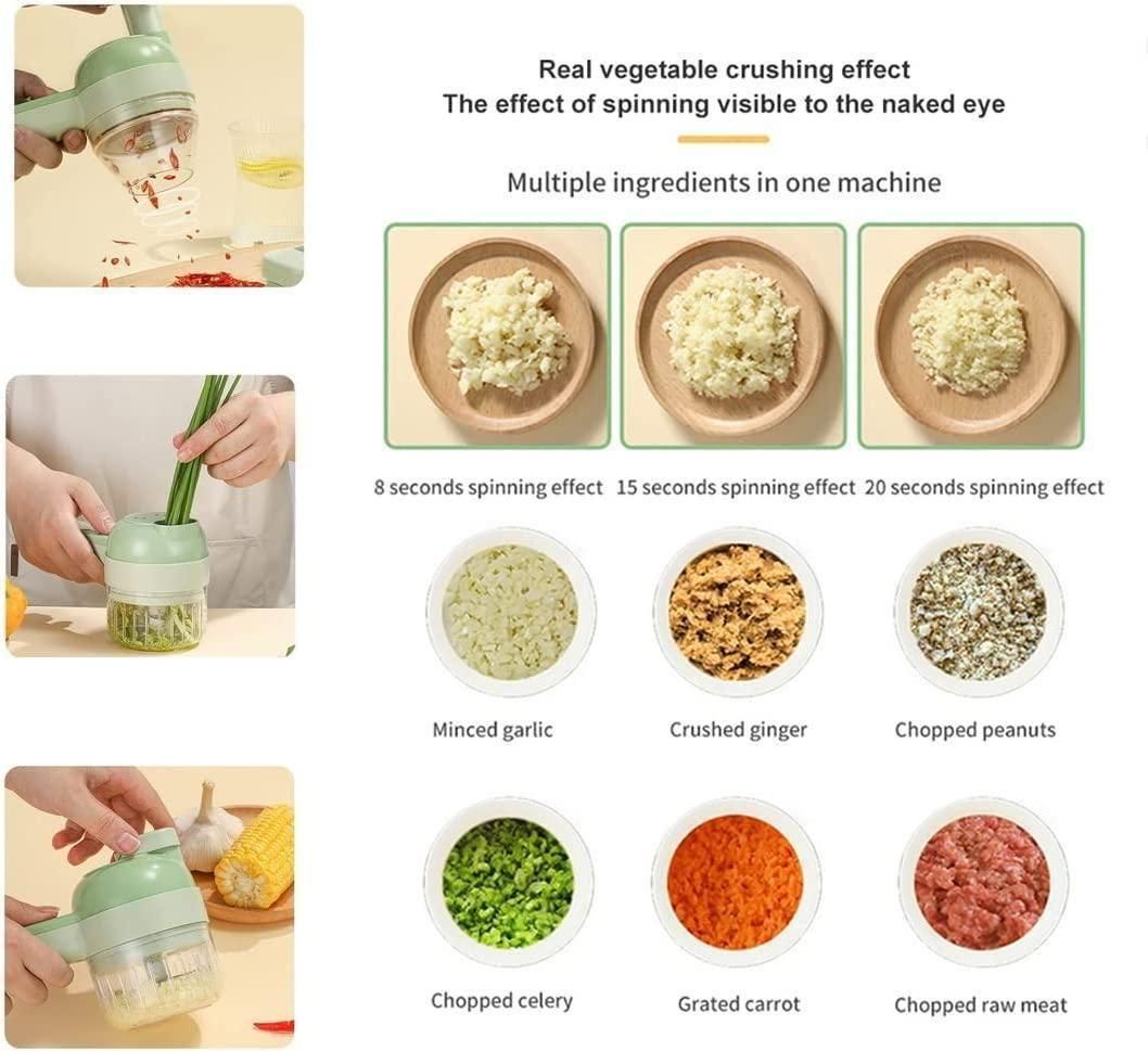 4 in 1 Portable Electric Vegetable Cutter Set |š„50% OFF SALEš„