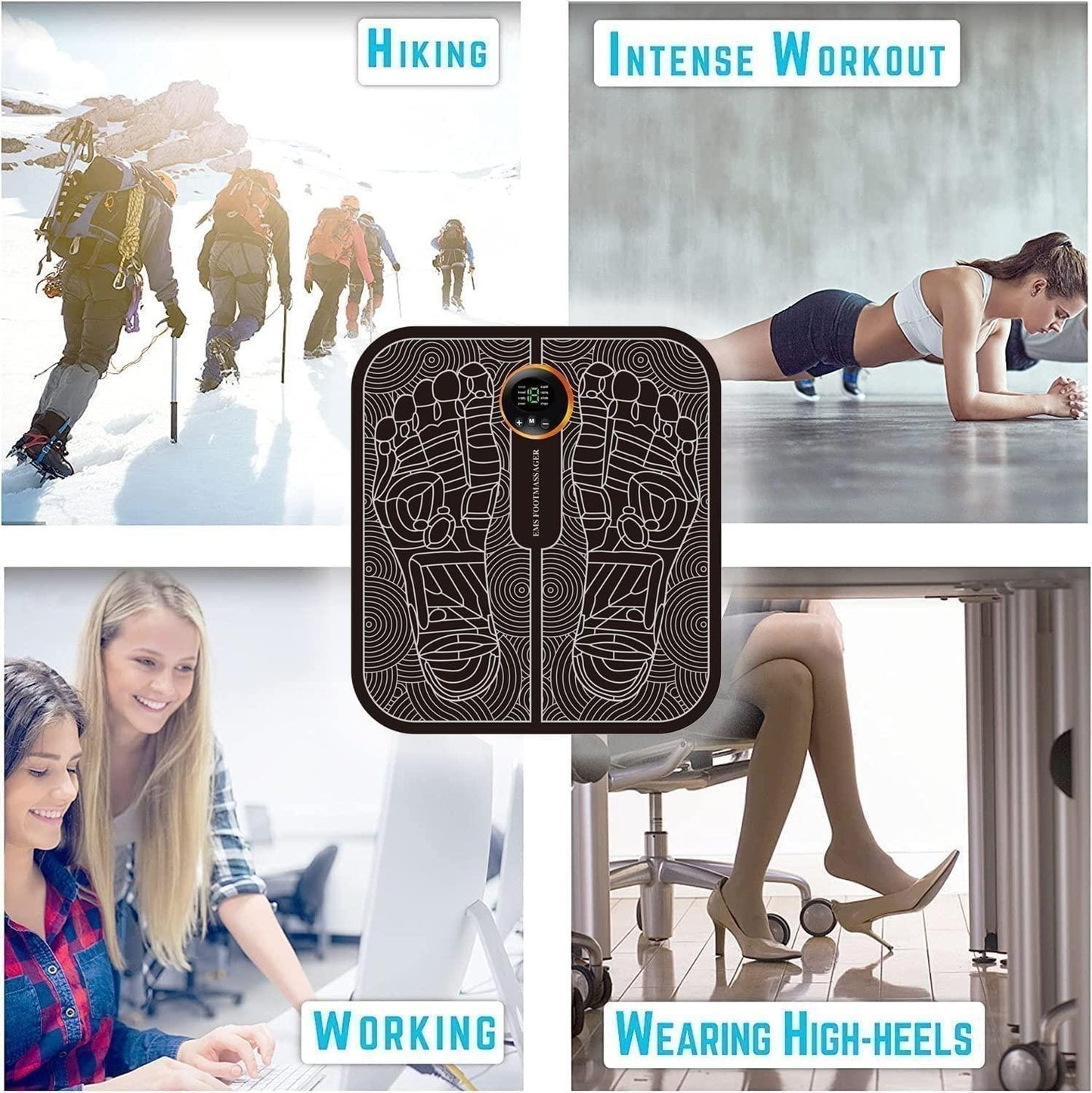 Vibrating Bubble Electric Ems Foot Massager Pad |đ„50% OFF SALEđ„