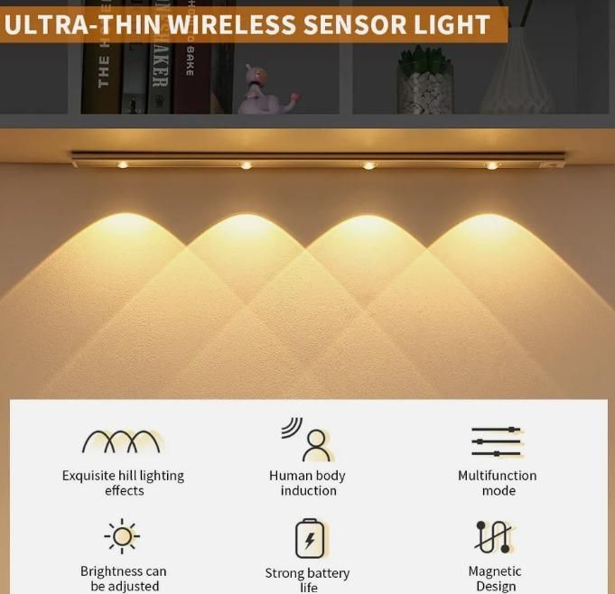LED PIR Motion Sensor Cabinet With USB Rechargeable |š„50% OFF SALEš„