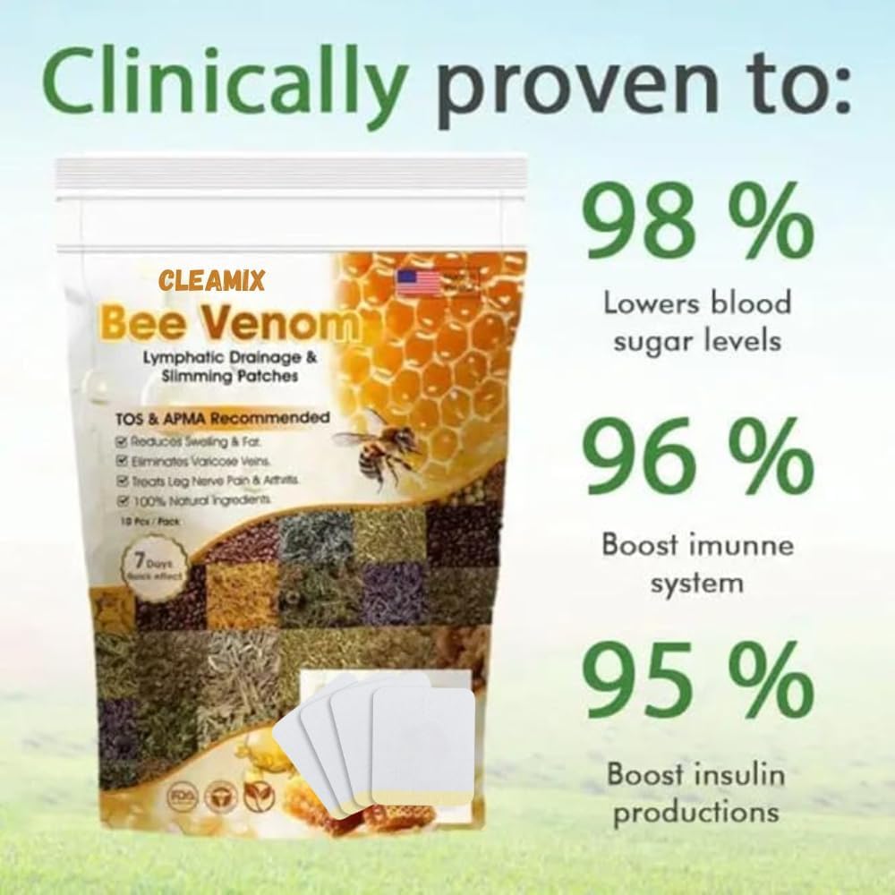 Bee Venom Lymphatic Daiamage & Sliming Patches (10 Patches) |🔥50% OFF SALE🔥|