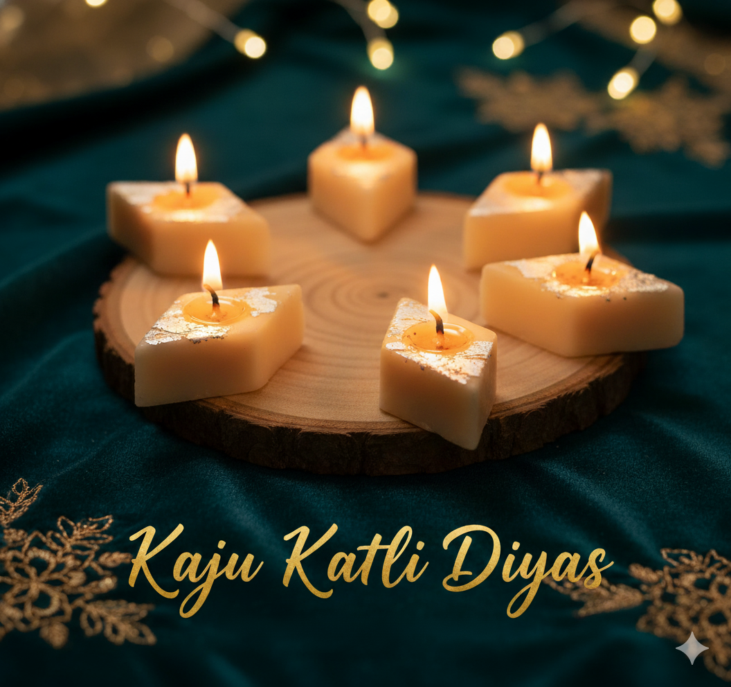 Kaju Katli Candle Pack of 12
