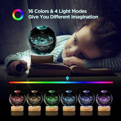 3D Crystal Lamp Ball(Assorted Design) | 🔥FLAT 50% OFF SALE🔥