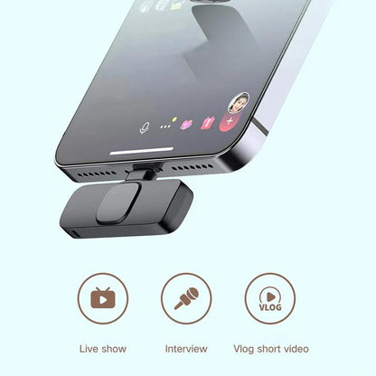 IMPORTED WIRELESS LAVALIER MICROPHONE AUDIO VIDEO RECORDING |🔥50% OFF SALE🔥