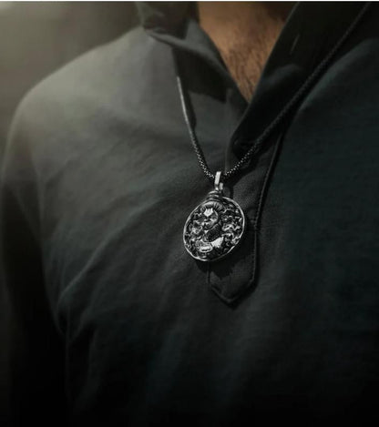 Hanuman Ji Pendant Oxodaised Silver Chain | Spiritual Protection & Strength