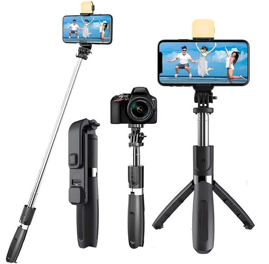 Extendable Flash 3-in-1 Selfie Stick Tripod with Bluetooth Remote | 🔥50% OFF SALE🔥