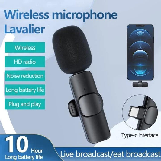 IMPORTED WIRELESS LAVALIER MICROPHONE AUDIO VIDEO RECORDING |🔥50% OFF SALE🔥