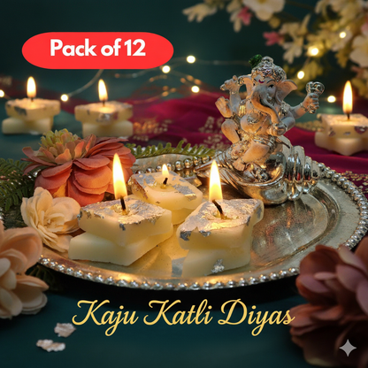 Kaju Katli Candle Pack of 12